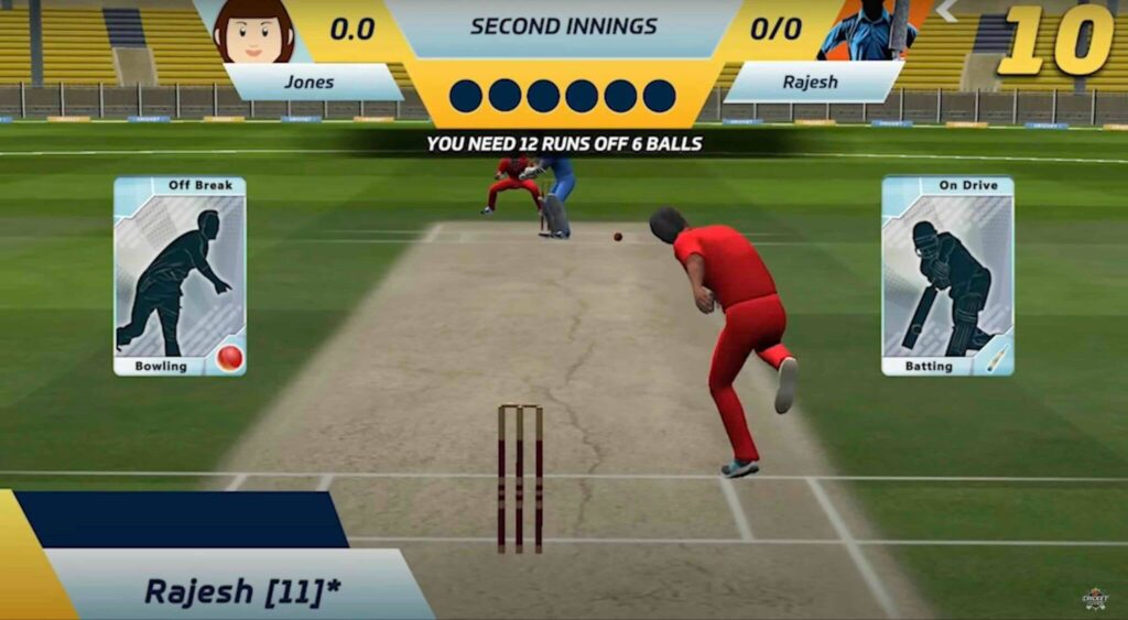 Bowling a classic spinner on Cricket Stars (Cricket Stars)